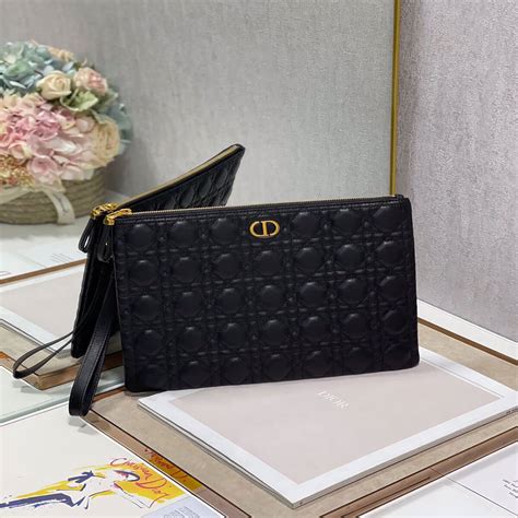 dior caro compact zipped wallet|large dior caro daily pouch.